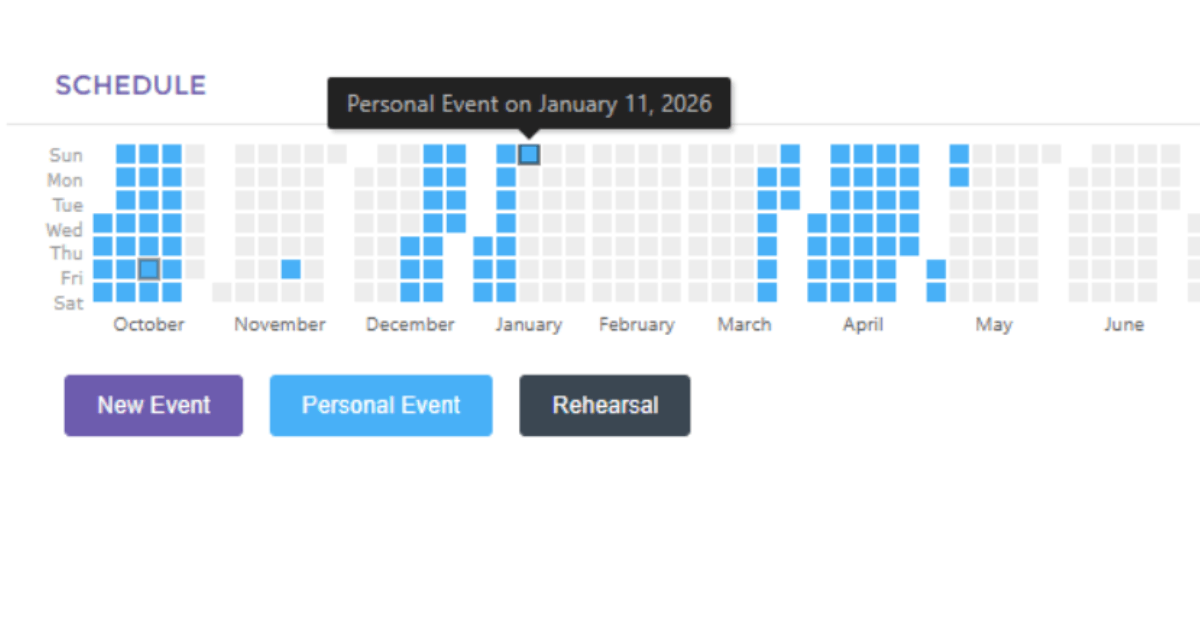 Member availability view